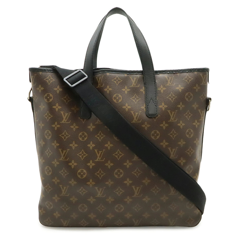 LOUIS VUITTON Monogram Macassar Brown Davis Tote Bag Shoulder Brown